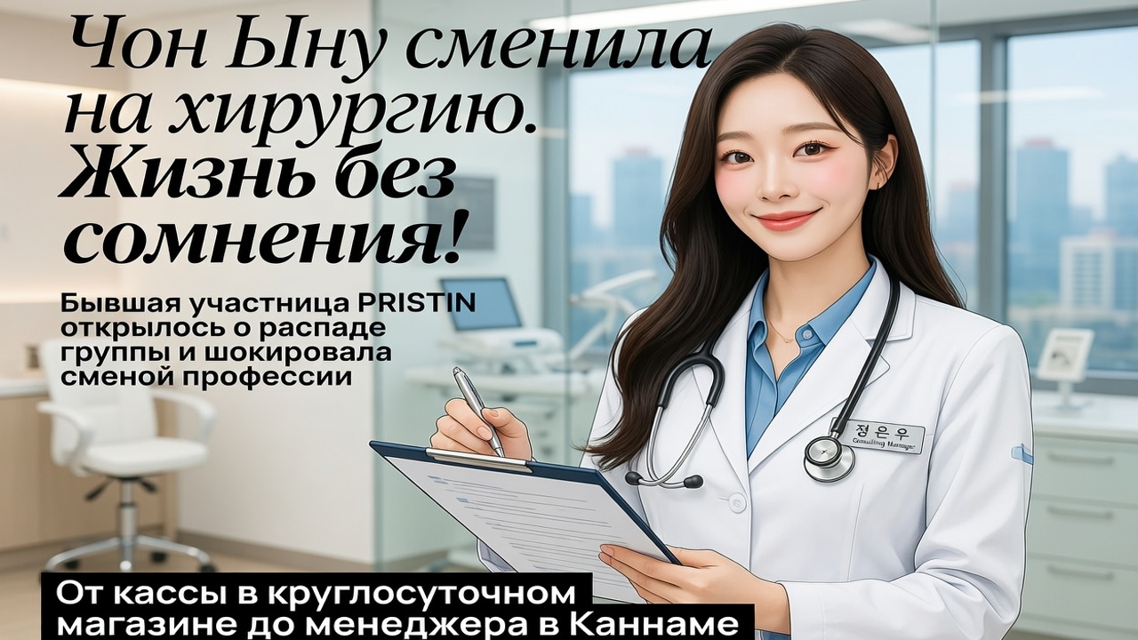 Чон Ыну сменила сцену на хирургию. Жизнь без сожалений!